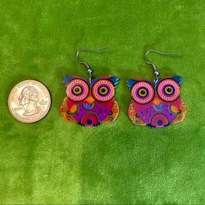Owl Fashion drop earrings
